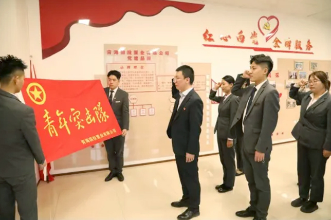 国投置业团支部组织开展主题团日活动暨青年突击队授旗仪式